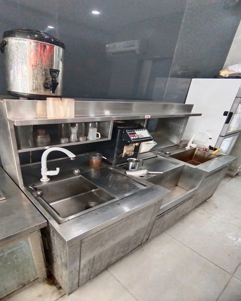 thu mua quầy pha chế inox quán trà sữa