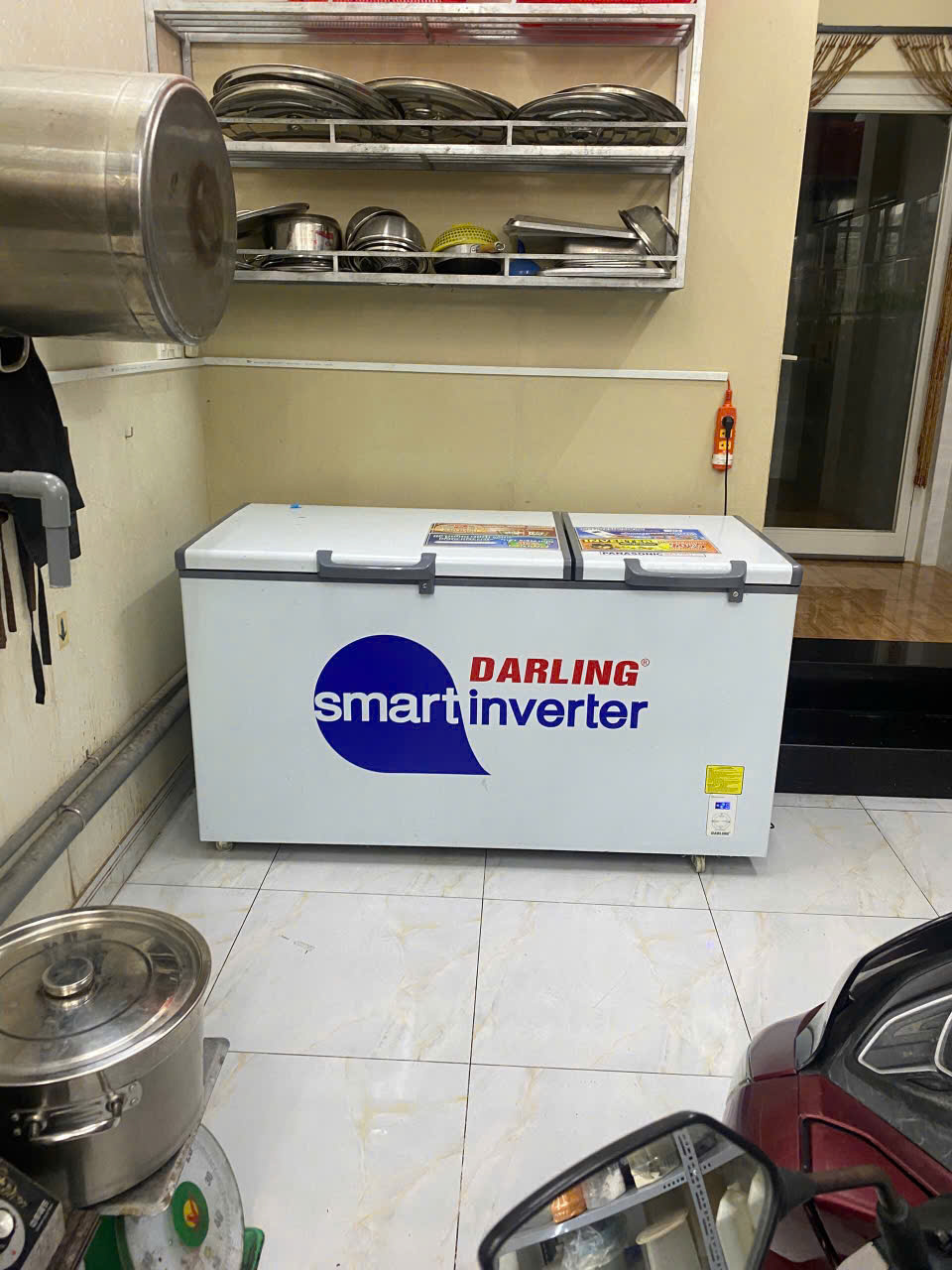 Hình ảnh thu mua tủ đông tủ mát quán trà sữa