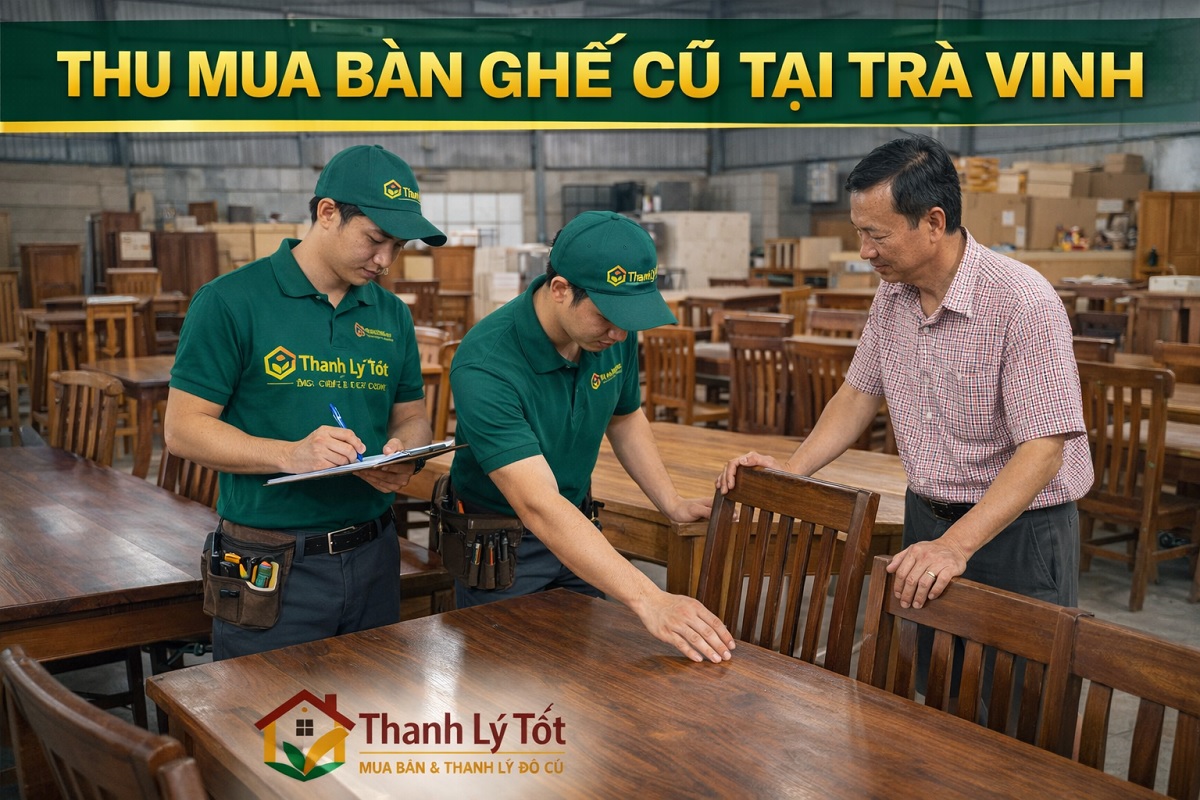 thu mua bàn ghế cũ tại trà vinh