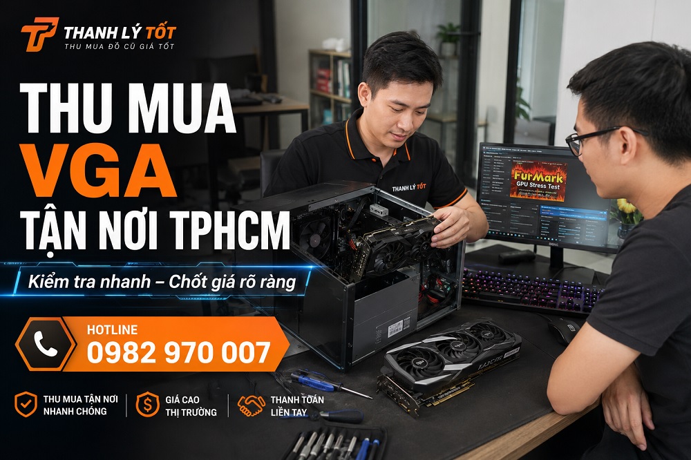 Nhân viên kiểm tra và thu mua VGA cũ tận nơi TPHCM