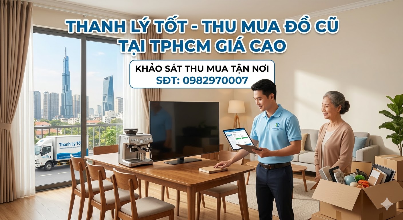 THANH LÝ TỐT - THU MUA ĐỒ CŨ TẠI TPHCM GIÁ CAO