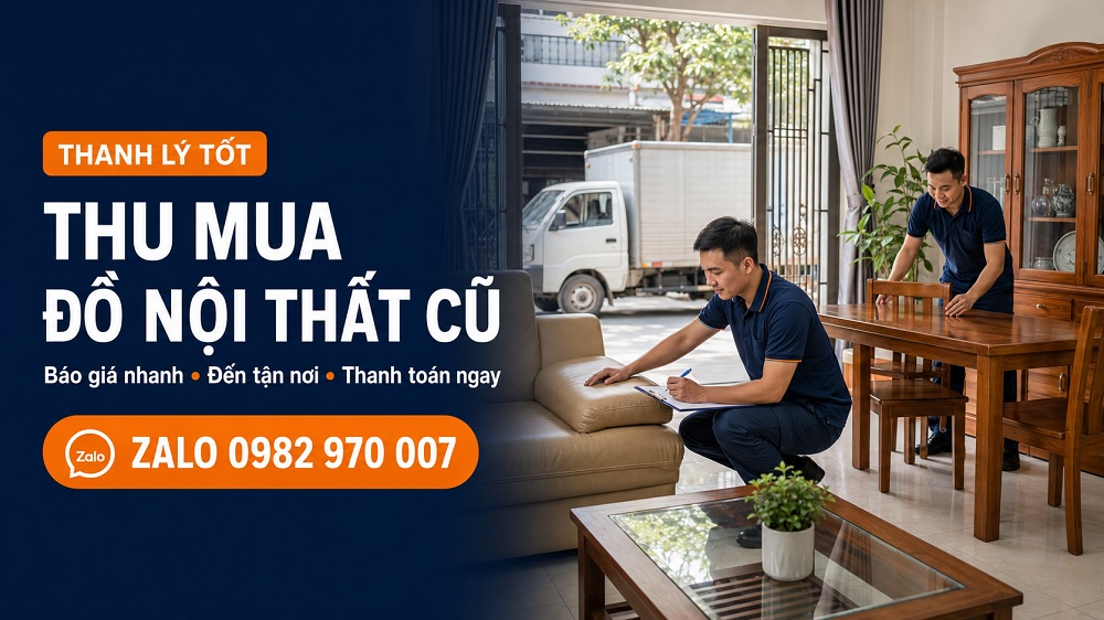 Nhân viên Thanh Lý Tốt thu mua đồ nội thất cũ tại TPHCM