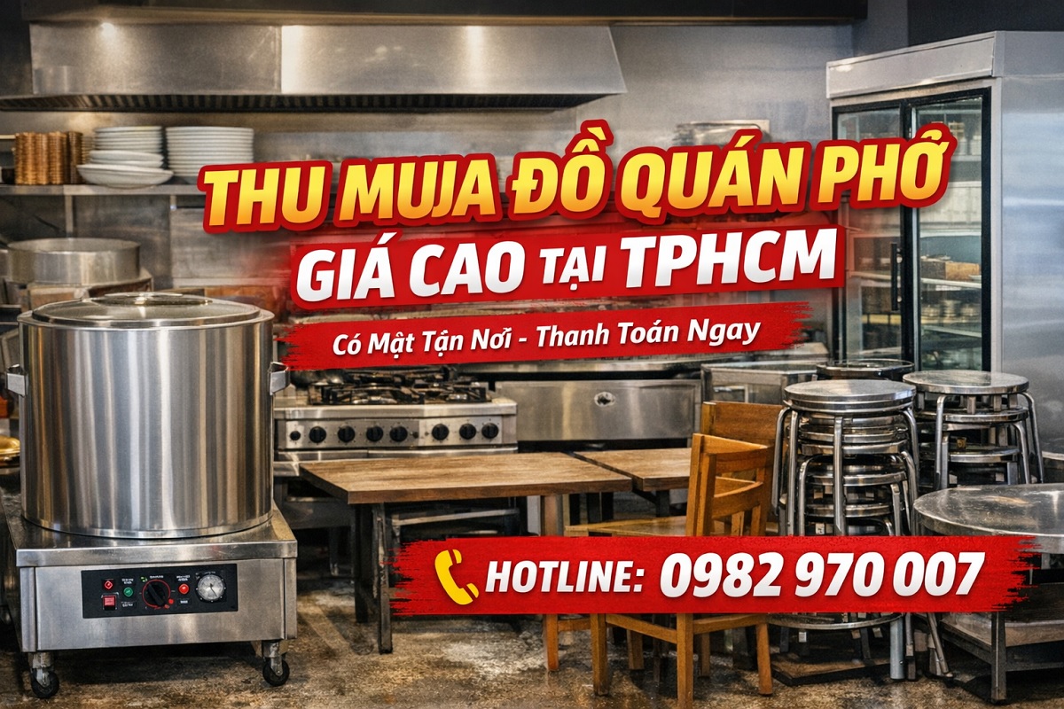 dịch vụ thu mua đồ quán phở tại TPHCM giá cao