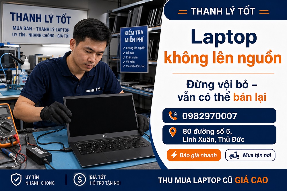 THANH LÝ TỐT thu mua laptop vỡ màn hình