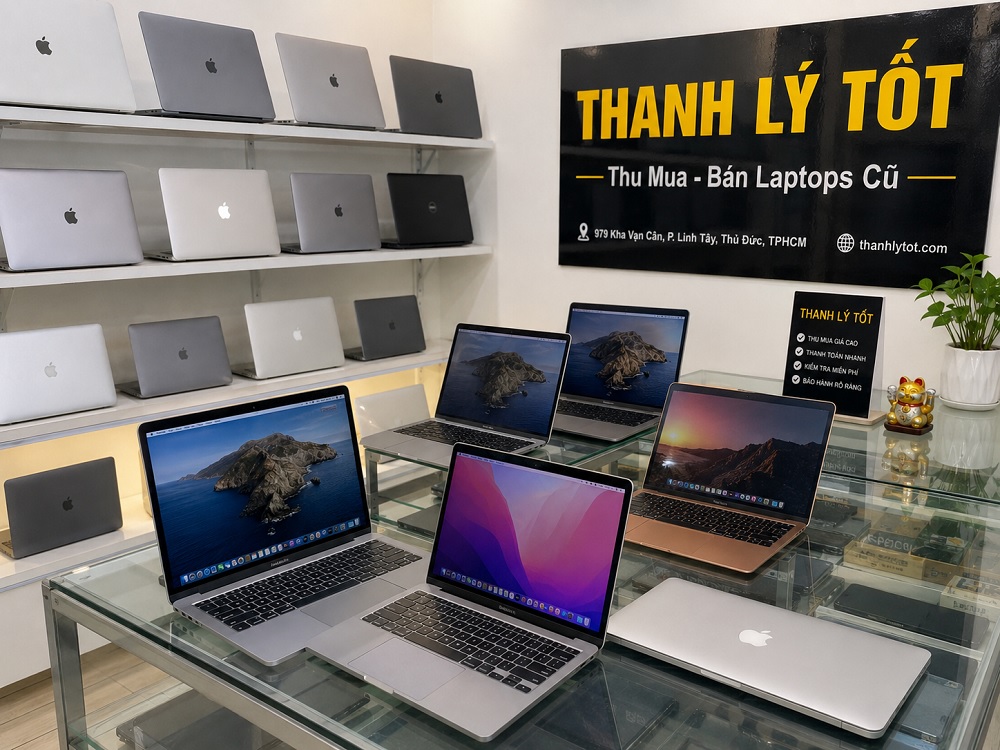 Thanh Lý Tốt nhận thu mua MacBook Air, MacBook Pro cũ, báo giá theo đời máy và tình trạng thực tế.