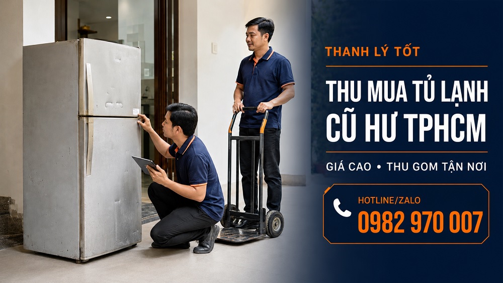 Thanh Lý Tốt thu mua tủ lạnh cũ hư TPHCM, Hotline 0982 970 007