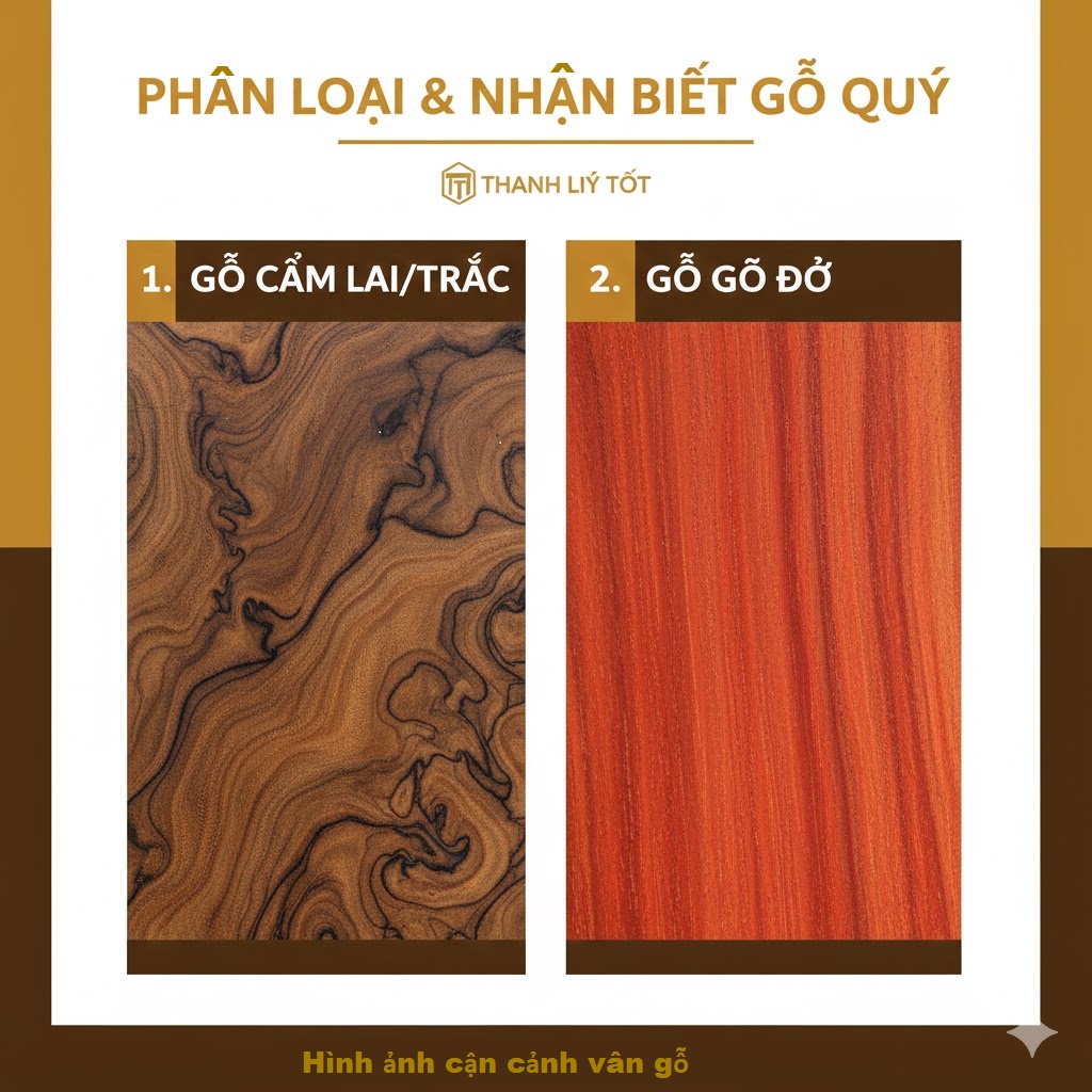 Phân biệt vân gỗ Cẩm Lai khi mua đồ gỗ cũ cao cấp
