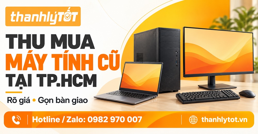 Thu mua máy tính cũ TPHCM: 5 điều cần rõ trước khi bán