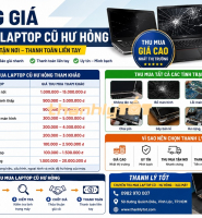 Bảng Giá Thu Mua Laptop Cũ Hư Hỏng Giá Cao Tại TP.HCM