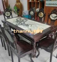Thanh Lý Bộ Bàn Ăn Mặt Đá 8 Ghế Giá Rẻ