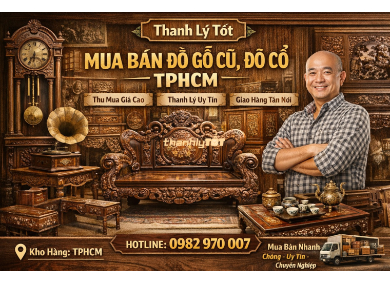 Mua Bán Đồ Gỗ Cũ TPHCM Giá Cao - Thu Mua Tận Nhà Sau 30p