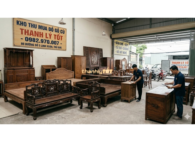 Mua Đồ Gỗ Cũ Giá Cao Tại TPHCM – Thu Mua Nhanh, Hỗ Trợ Tận Nơi