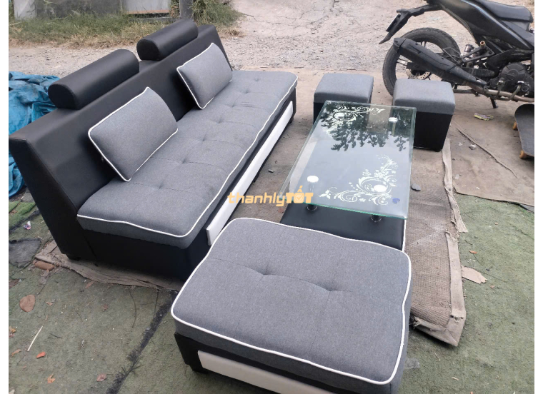  Bộ Sofa Băng Thanh Lý 2m + Bàn Trà+ Đôn Giá Rẻ Tại TPHCM