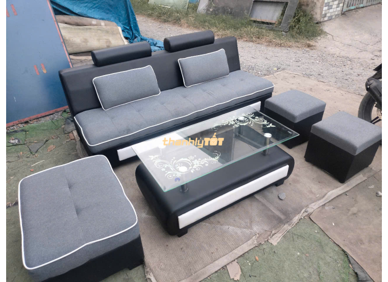  Bộ Sofa Băng Thanh Lý 2m + Bàn Trà+ Đôn Giá Rẻ Tại TPHCM