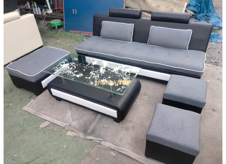  Bộ Sofa Băng Thanh Lý 2m + Bàn Trà+ Đôn Giá Rẻ Tại TPHCM