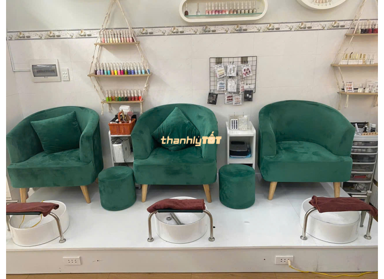 Ghế làm nail thanh lý giá rẻ tphcm, đẹp như mới, giá cực hời!