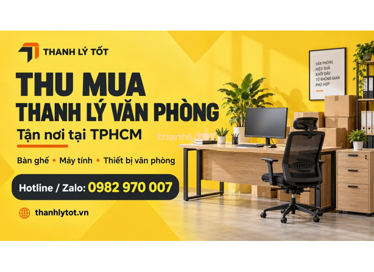 Thu mua thanh lý văn phòng TPHCM: rõ giá, rõ việc, rõ lịch bàn giao